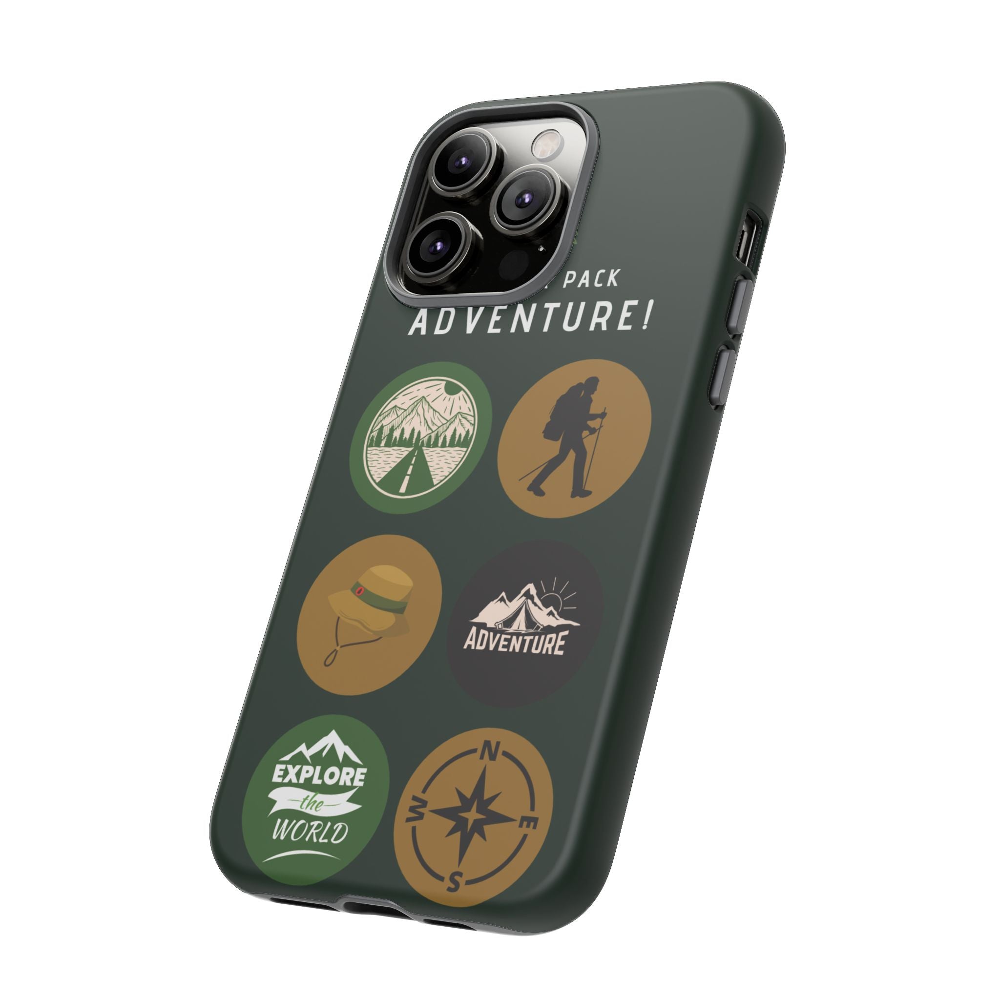 Adventure Hiking Phone Case — Outdoor Sticker Design