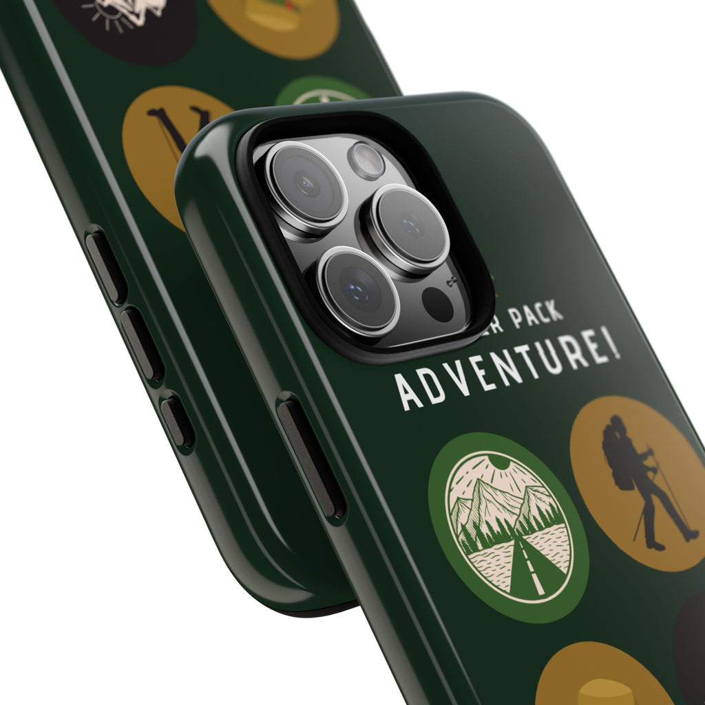Adventure Hiking Phone Case — Outdoor Sticker Design