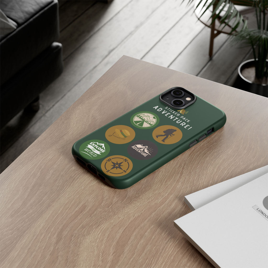 Adventure Hiking Phone Case — Outdoor Sticker Design