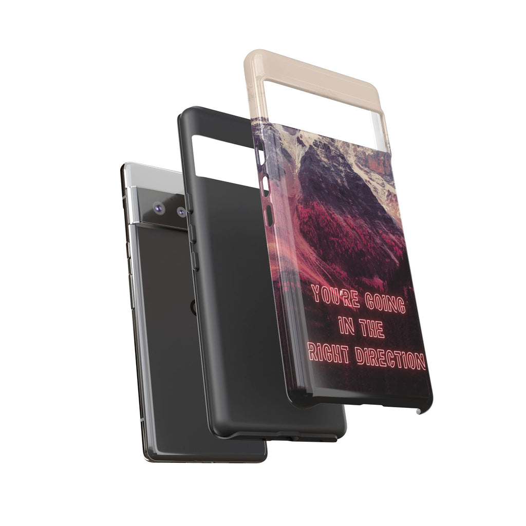 PEAK Motivational Phone Case — Word Art Minimal Design