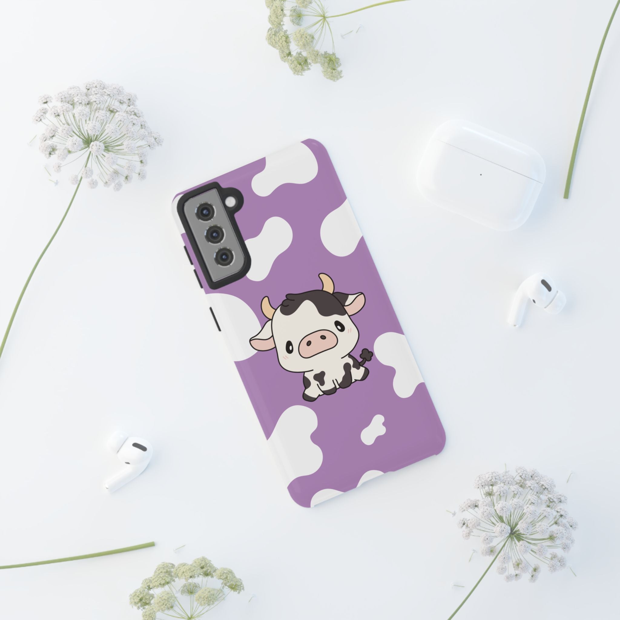Lavender Moo-d Aesthetic Phone Case — Pastel Purple Design