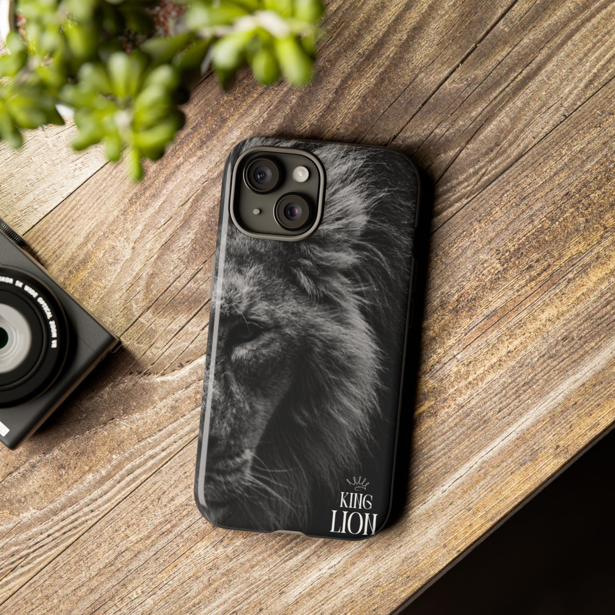 King Lion Phone Case — Majestic Wildlife Aesthetic Cover