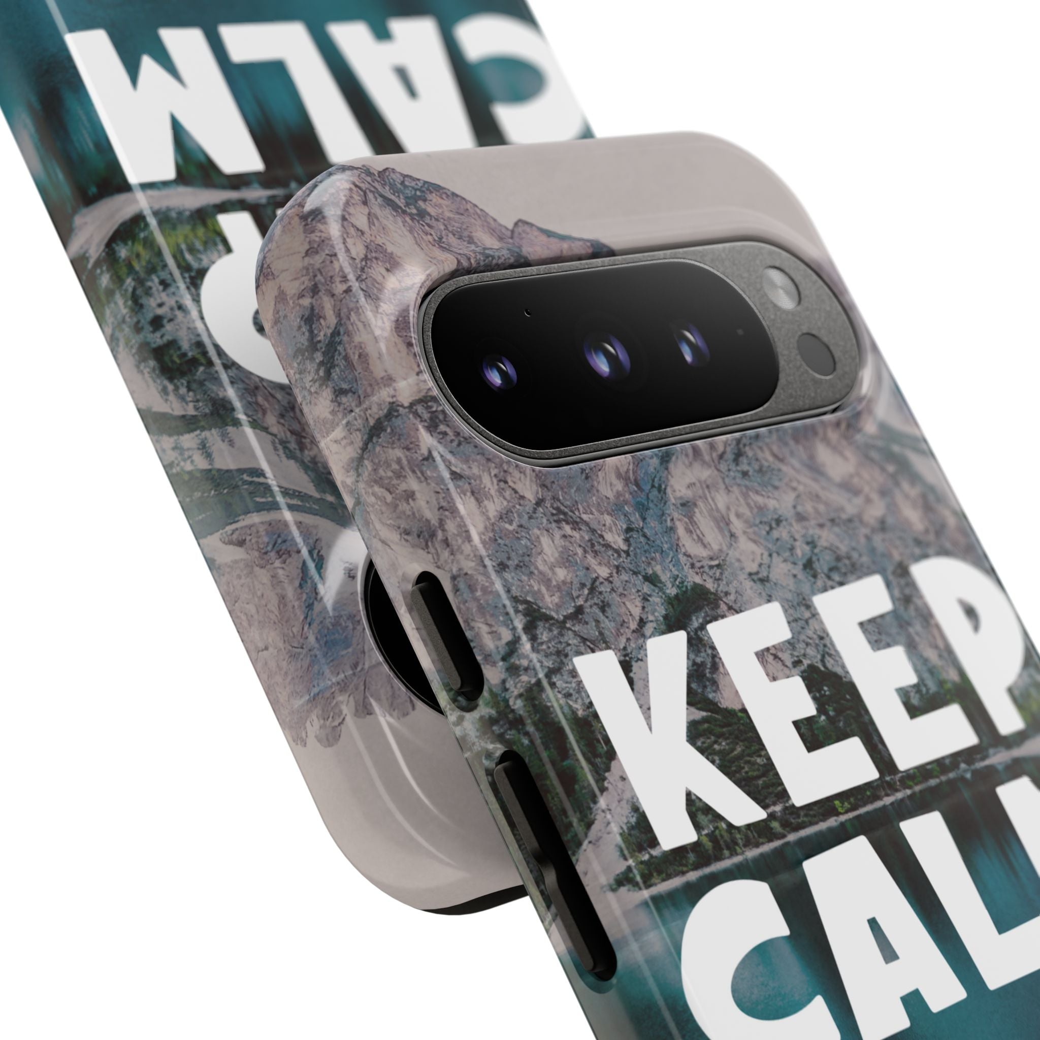 Keep Calm Phone Case — Minimalist Word Art Cover