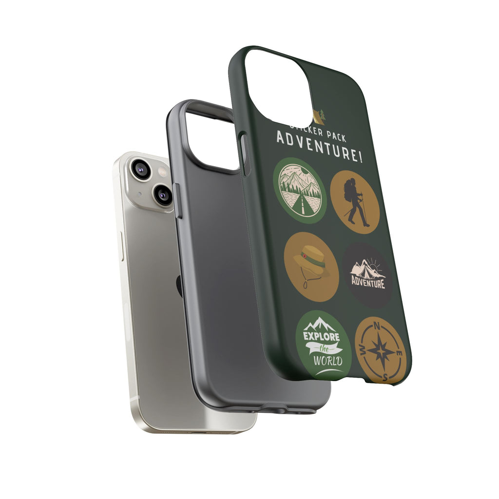 Adventure Hiking Phone Case — Outdoor Sticker Design