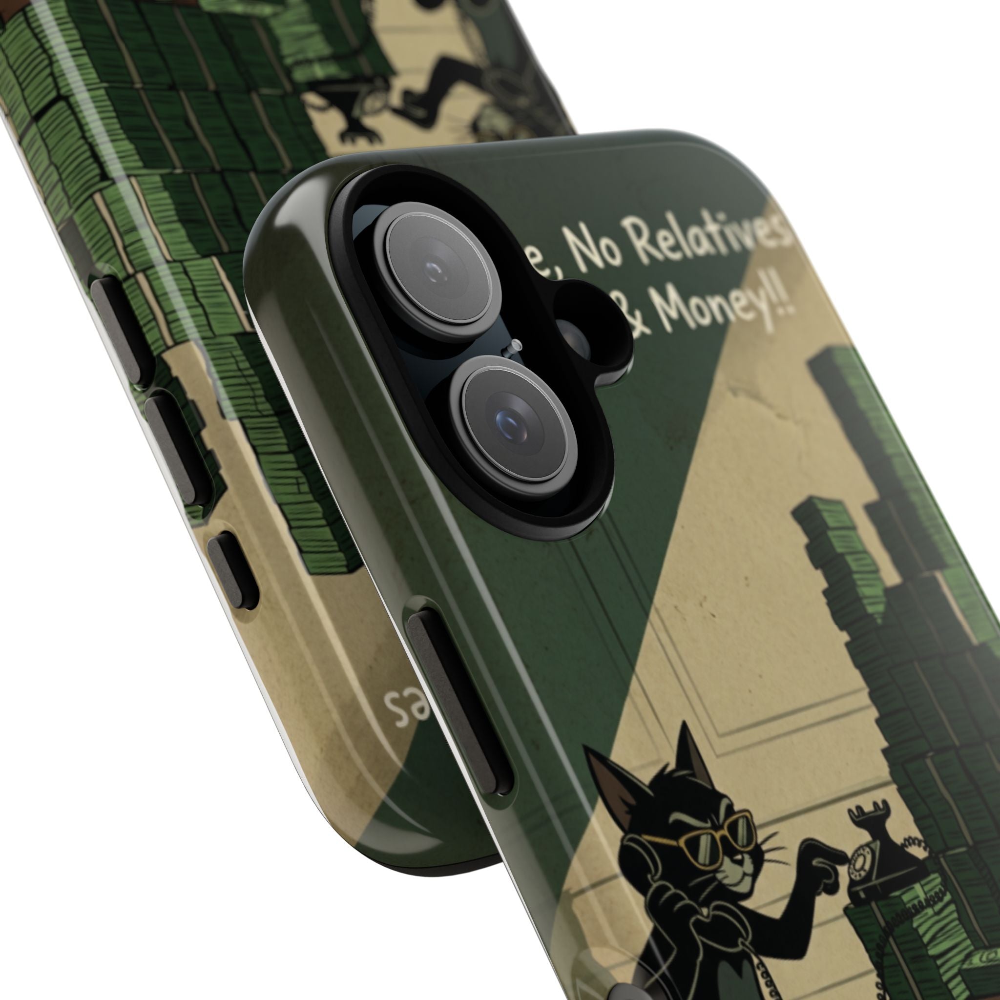 No Love No Relatives — Just Ego & Money Phone Case