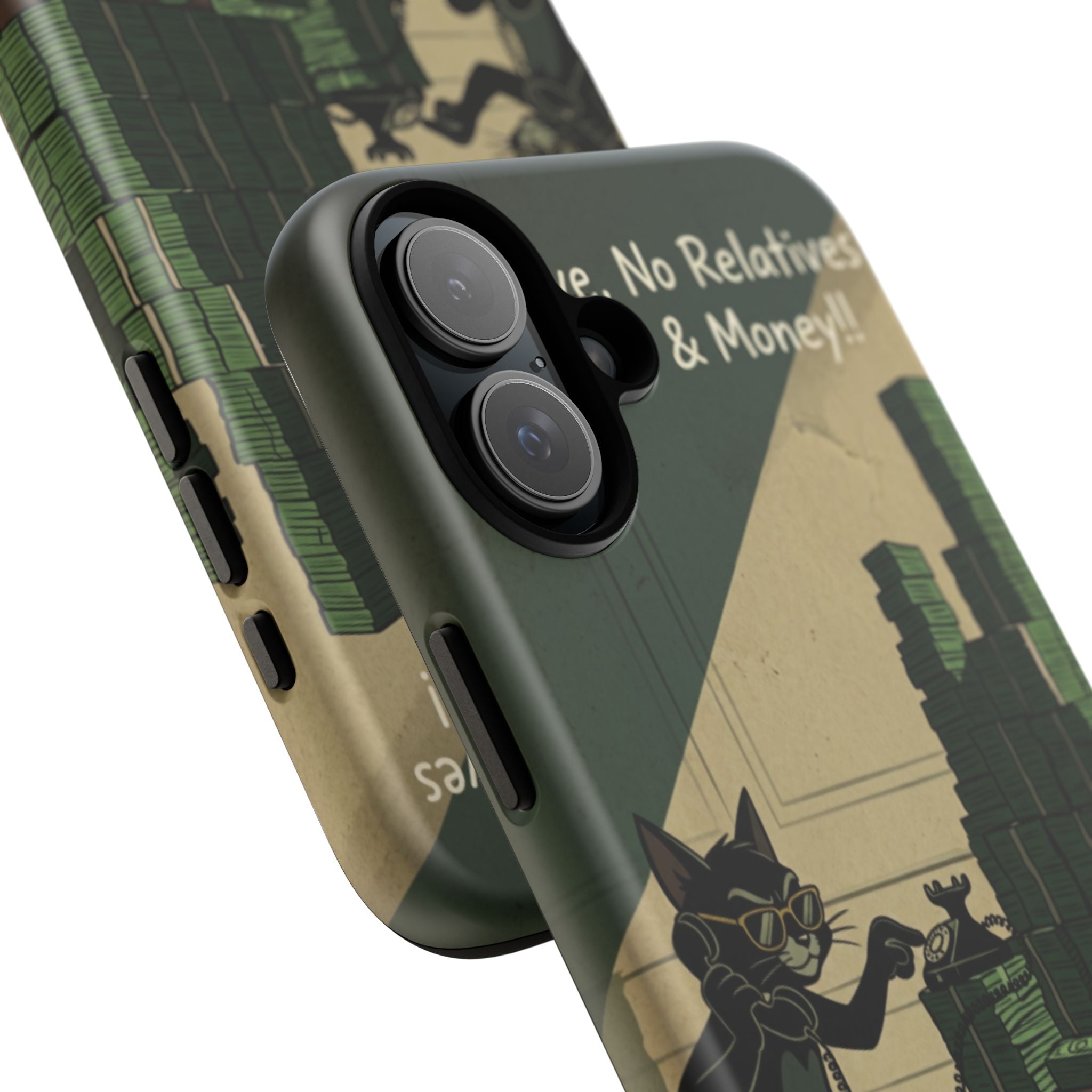 No Love No Relatives — Just Ego & Money Phone Case