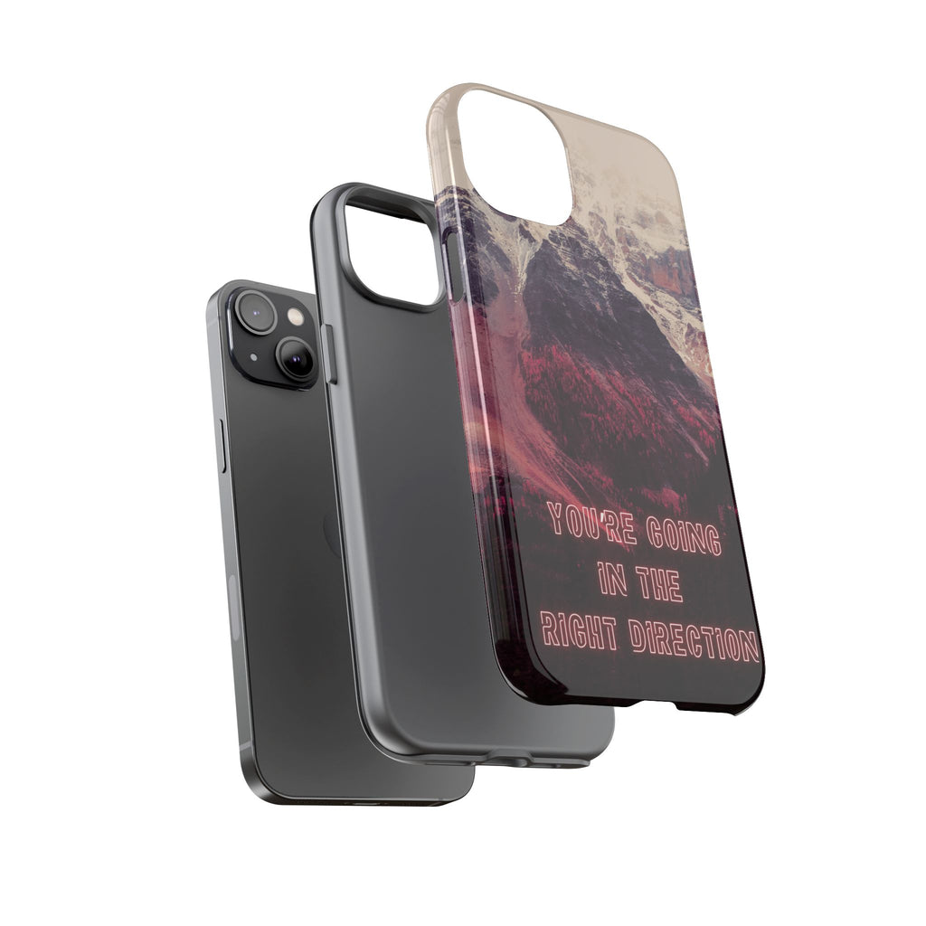 PEAK Motivational Phone Case — Word Art Minimal Design