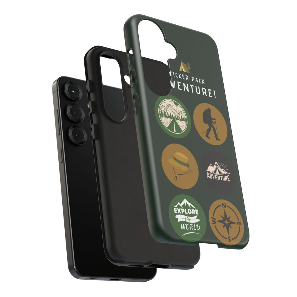 Adventure Hiking Phone Case — Outdoor Sticker Design
