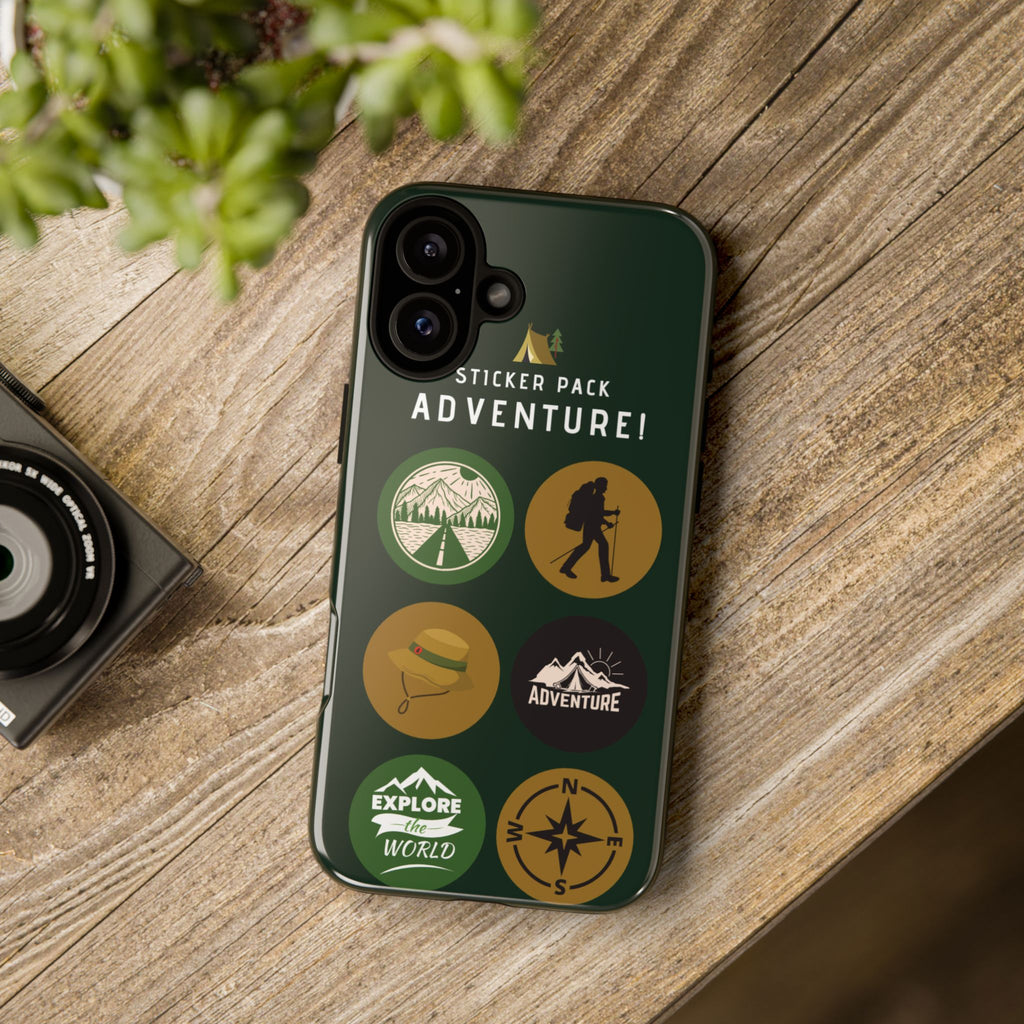 Adventure Hiking Phone Case — Outdoor Sticker Design