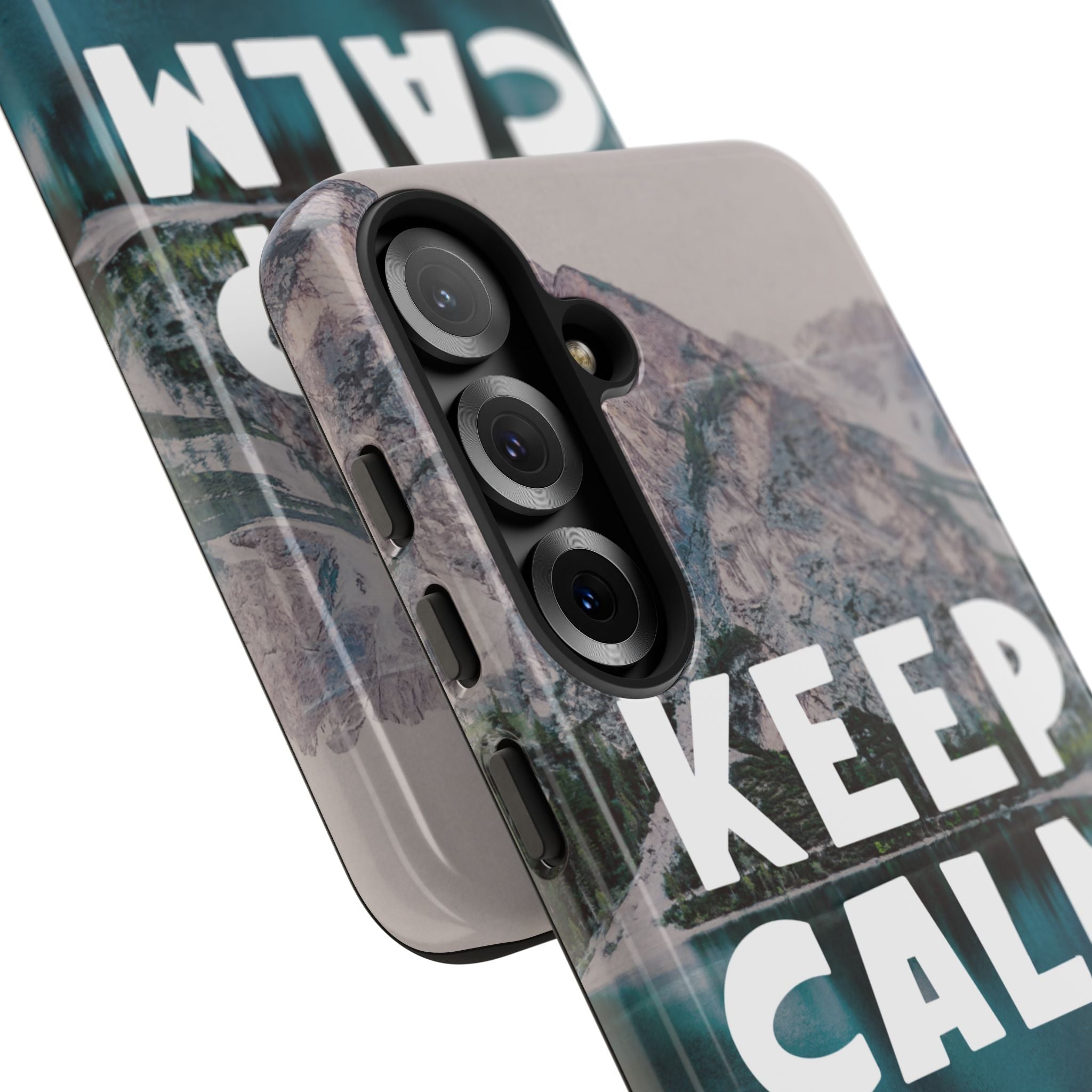 Keep Calm Phone Case — Minimalist Word Art Cover
