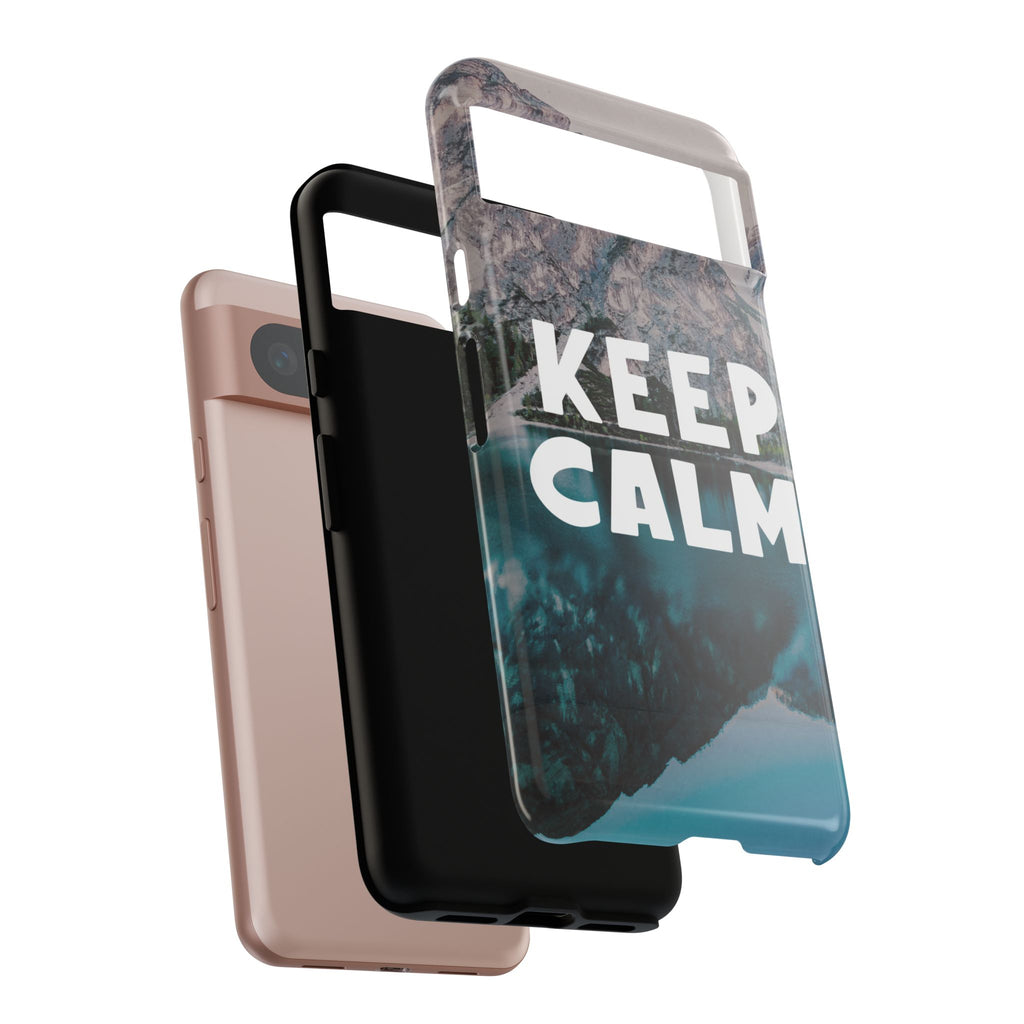 Keep Calm Phone Case — Minimalist Word Art Cover