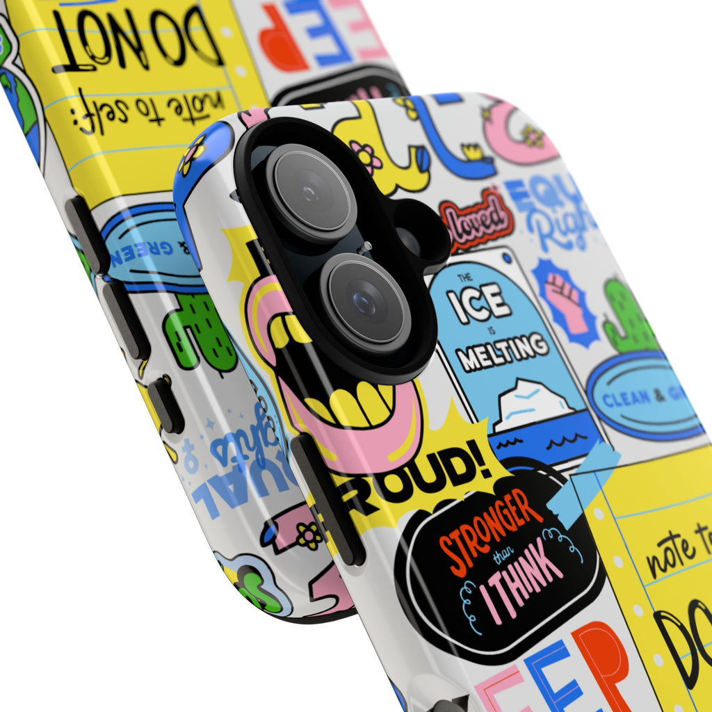 Optimist's Collage Phone Case — Colorful Positive Aesthetic