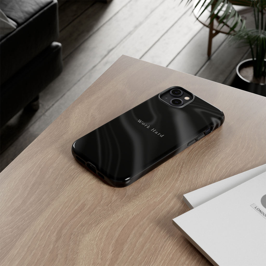 Work Hard Phone Case — Executive Hustle Aesthetic Cover