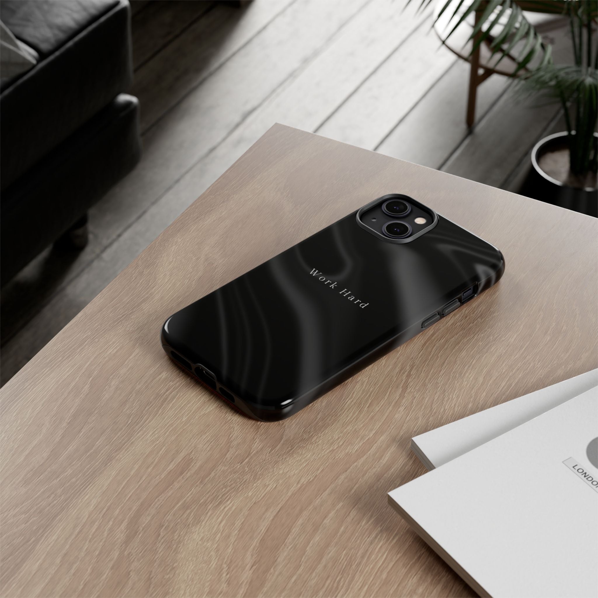Work Hard Phone Case — Executive Hustle Aesthetic Cover
