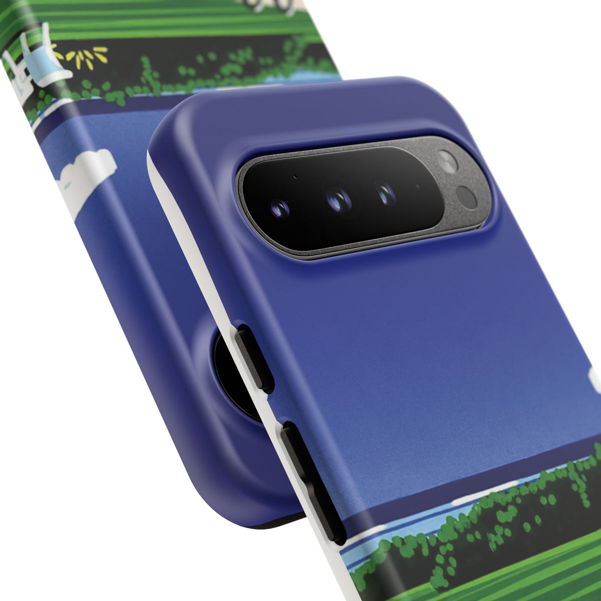 Poolside Phone Case — Bold Blue Summer Art Illustration