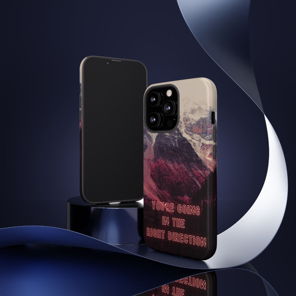 PEAK Motivational Phone Case — Word Art Minimal Design