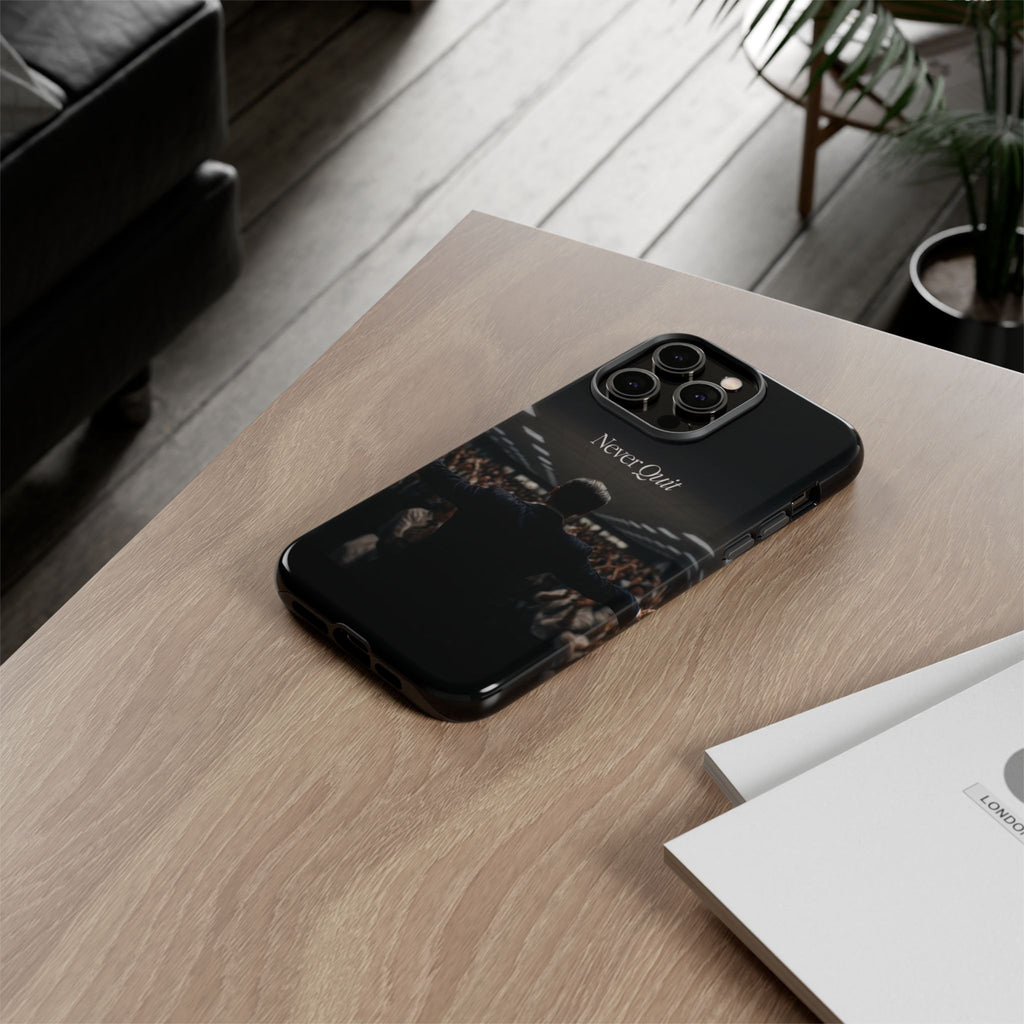 Never Quit Phone Case — Leader Crowd Dark Inspirational