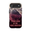 PEAK Motivational Phone Case — Word Art Minimal Design