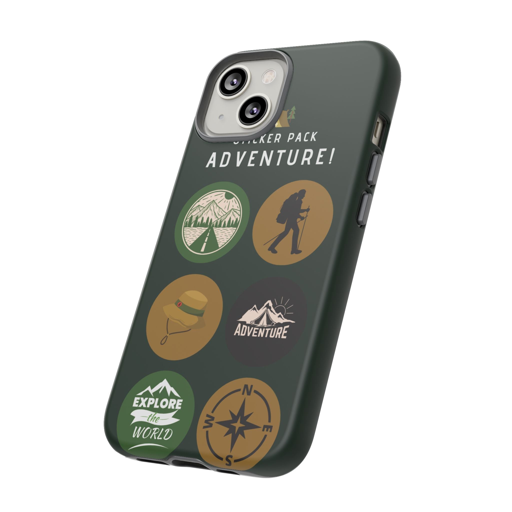 Adventure Hiking Phone Case — Outdoor Sticker Design