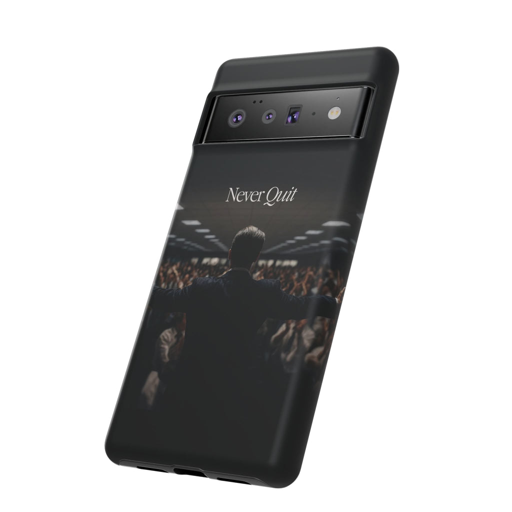 Never Quit Phone Case — Leader Crowd Dark Inspirational